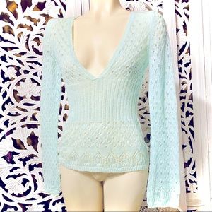 New York & Company Mint Mohair Blend Sweater